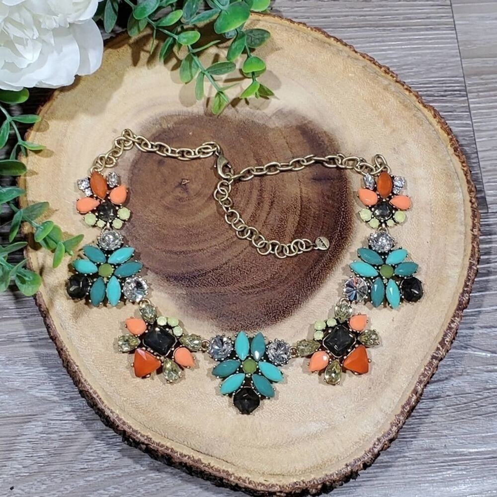 Stella & Dot Multi Colored Statement Necklace - image 8